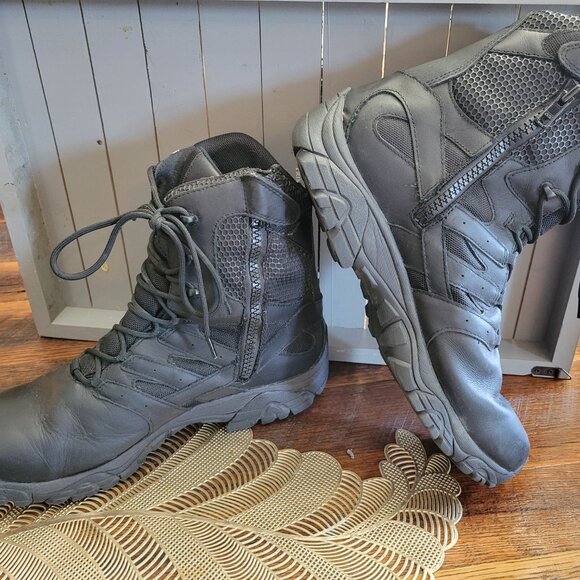 Merrell Moab 2 Response 8" Size 13- WP Tactical Boot w/zipper Blk - Picture 6 of 7